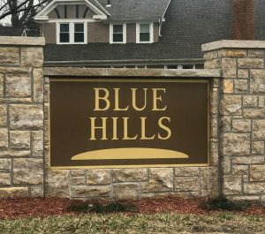 Blue Hills Neighborhood Marker